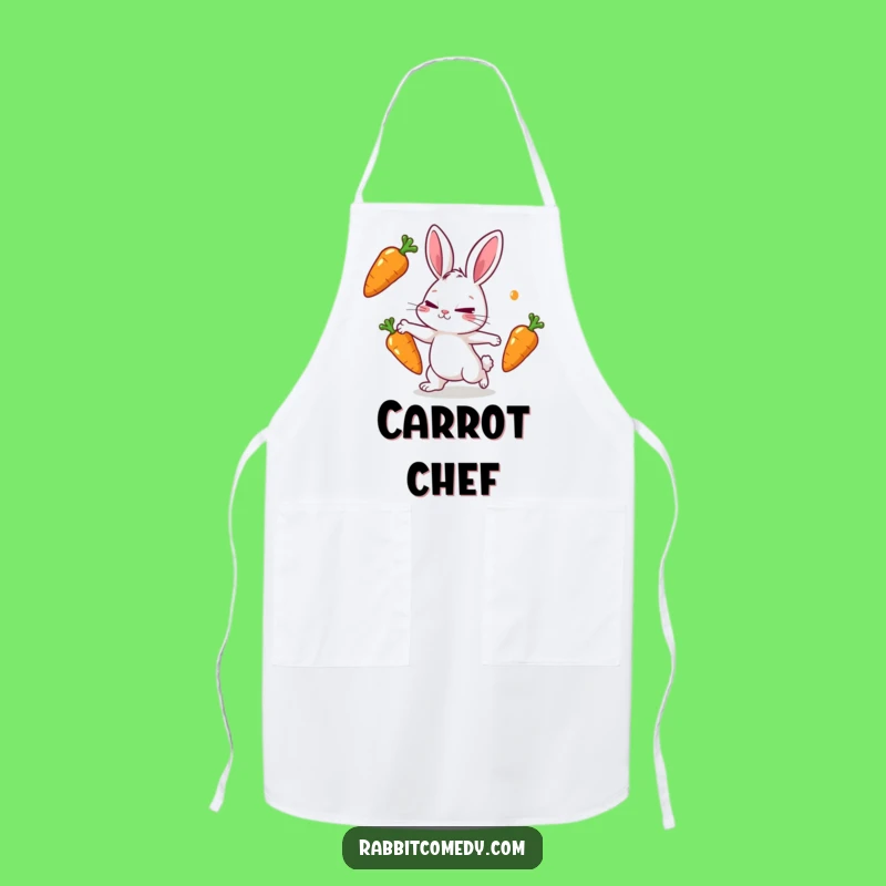Funny Juggling Rabbit Apron - Kitchen Skills & Bunny Style