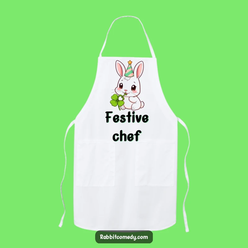 Funny Party Rabbit Kitchen Apron - Humorous Hostess Gift
