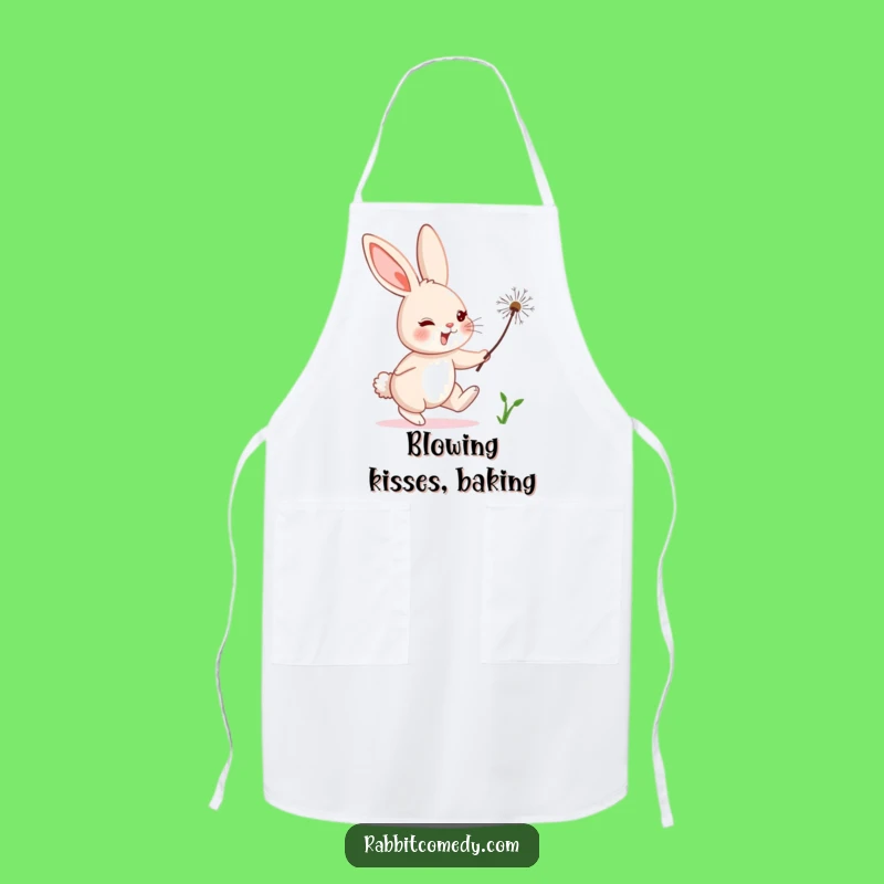 Funny Rabbit Dandelion Apron: Cook with Comical Pursuit