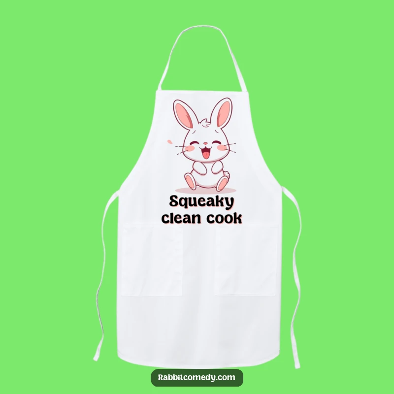 Funny Rabbit Stumble Apron: Cook Up Laughs with Humorous Recovery