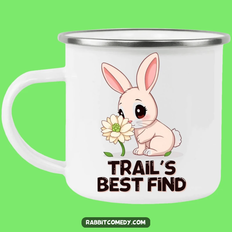 Funny Rabbit Clover Camping Mug: Durable & Hilarious Outdoor Gift