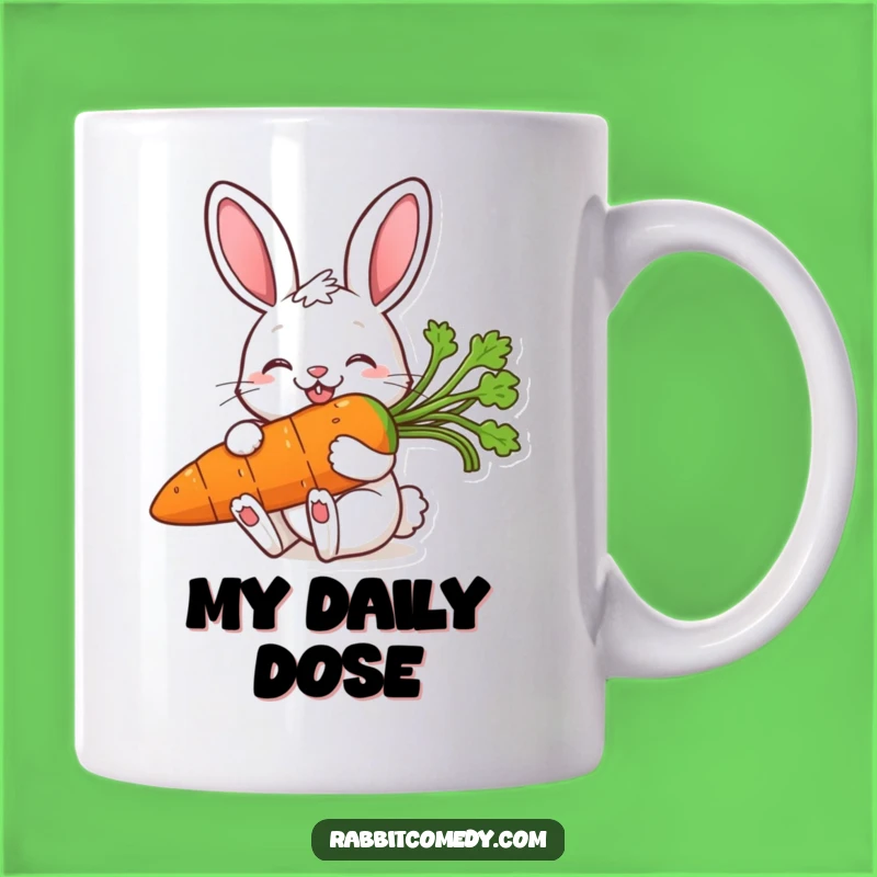 Funny Rabbit and Carrot Mug: A Delightful Treat for Bunny Lovers, Perfect Funny Gift