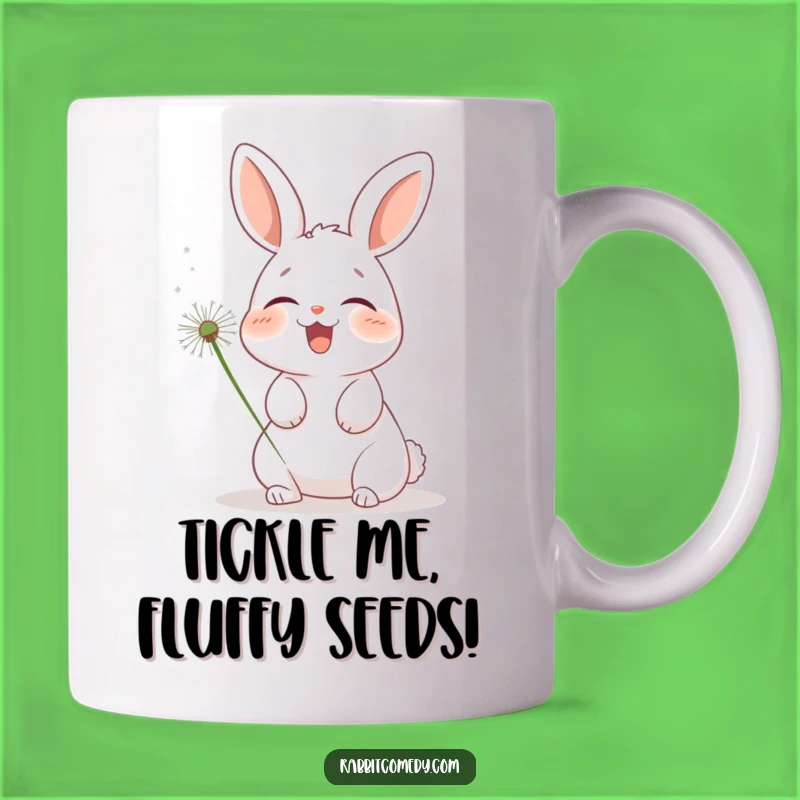 Funny Rabbit Dandelion Tickle Mug: A Hilarious Gift for Bunny Lovers