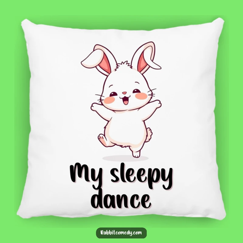 Funny Silly Rabbit Dance Pillow: Comfy Accent for Playful Spaces
