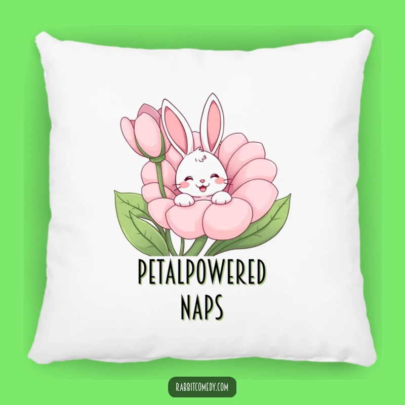 Funny Rabbit Wiggle Flower Pillow - Soft Cartoon Comfort Gift