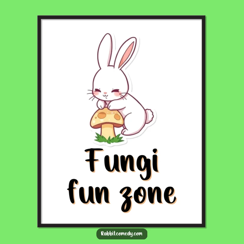 Funny Rabbit Digital Print - Instant Boinging Bunny Art Download, Gift Idea