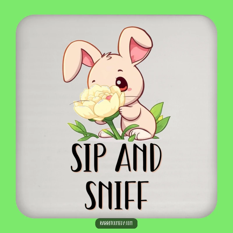Funny Rabbit Clover Coaster: Protect Surfaces with Curious Charm