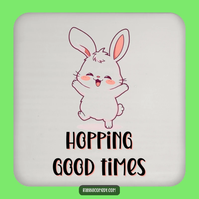 Funny Rabbit Dance Coaster: Protect Your Surfaces with this Hilarious Floppy Ear Design