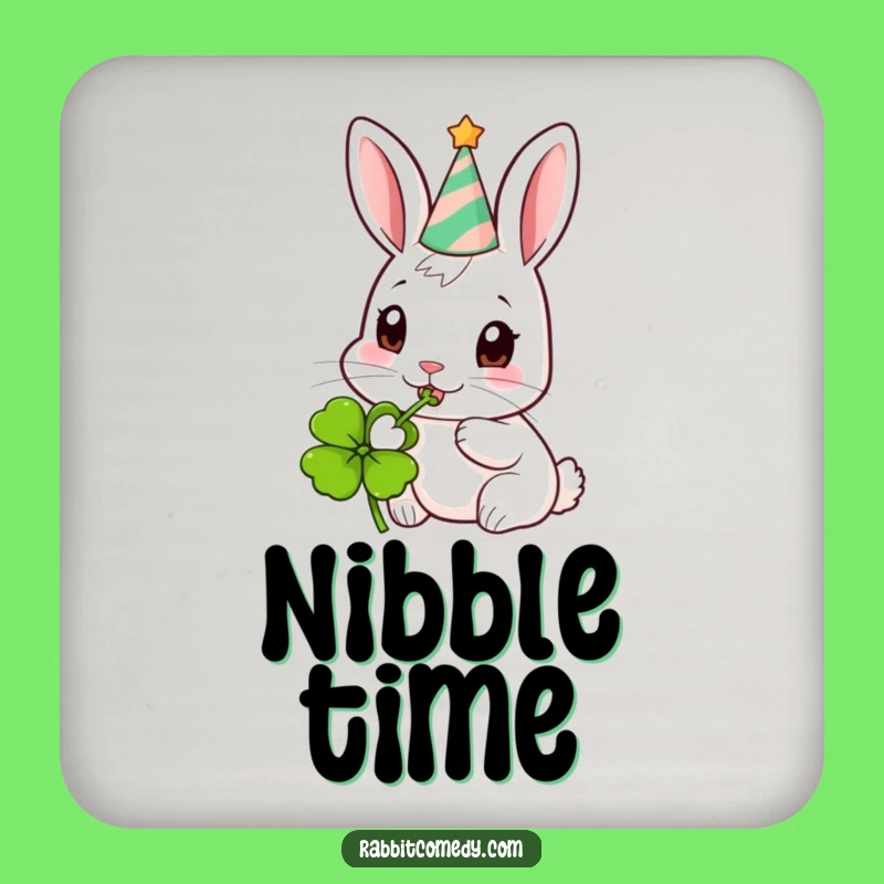 Funny Party Rabbit Drink Coaster - Festive Surface Protection Gift
