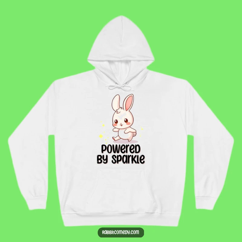 Cozy Funny Rabbit Hoodie: Magical Chase, Warm Whimsical Gift