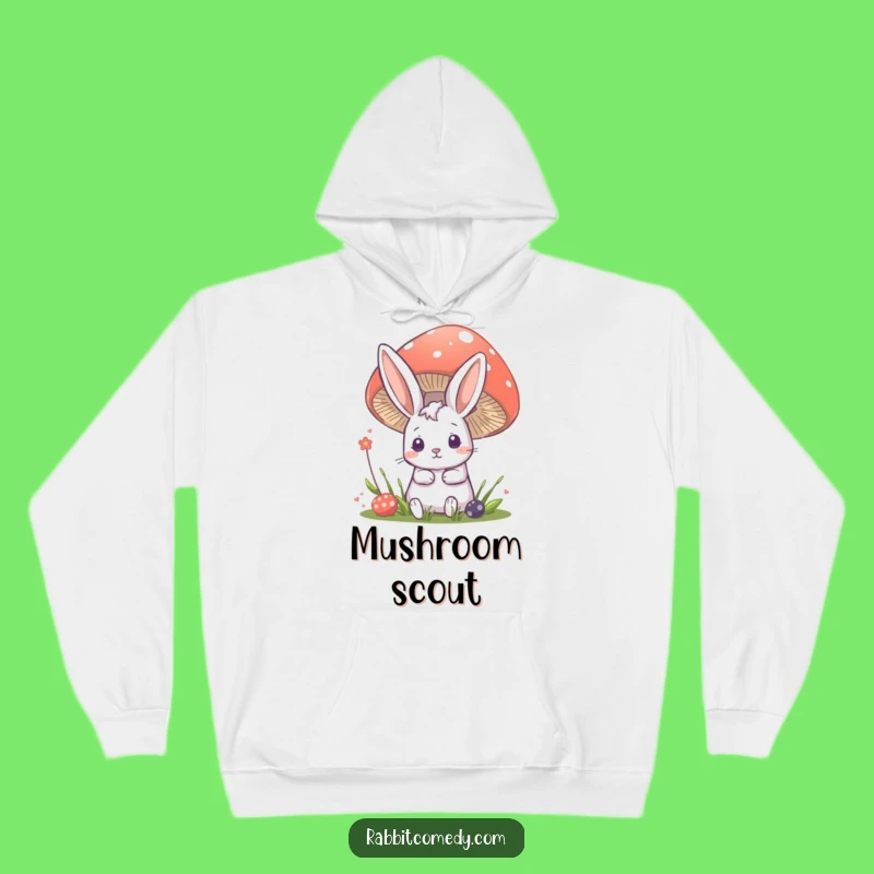 Cozy Funny Rabbit Mushroom Hoodie - Whimsical Bunny Sweatshirt, Ideal Humorous Gift!