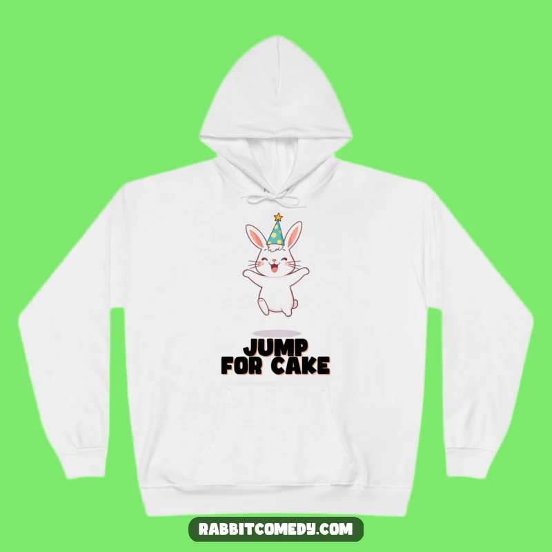 Cozy Funny Rabbit Party Hoodie: Jump into Comfort with Celebration