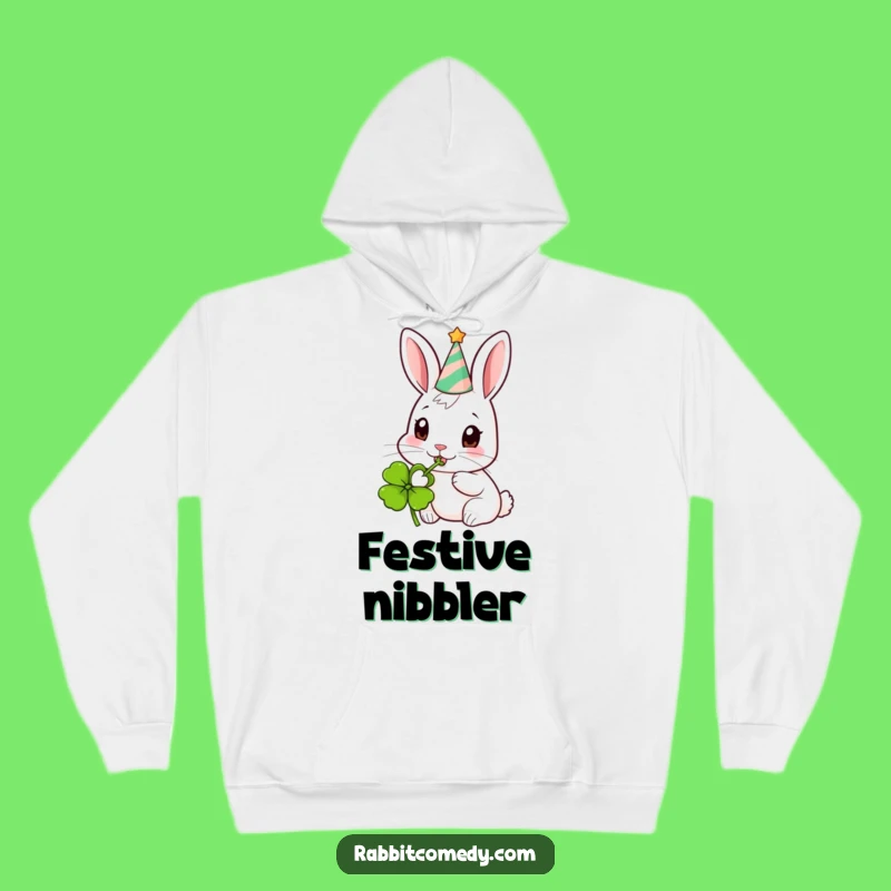 Funny Cozy Party Rabbit Hoodie - Warm Festive Apparel Gift