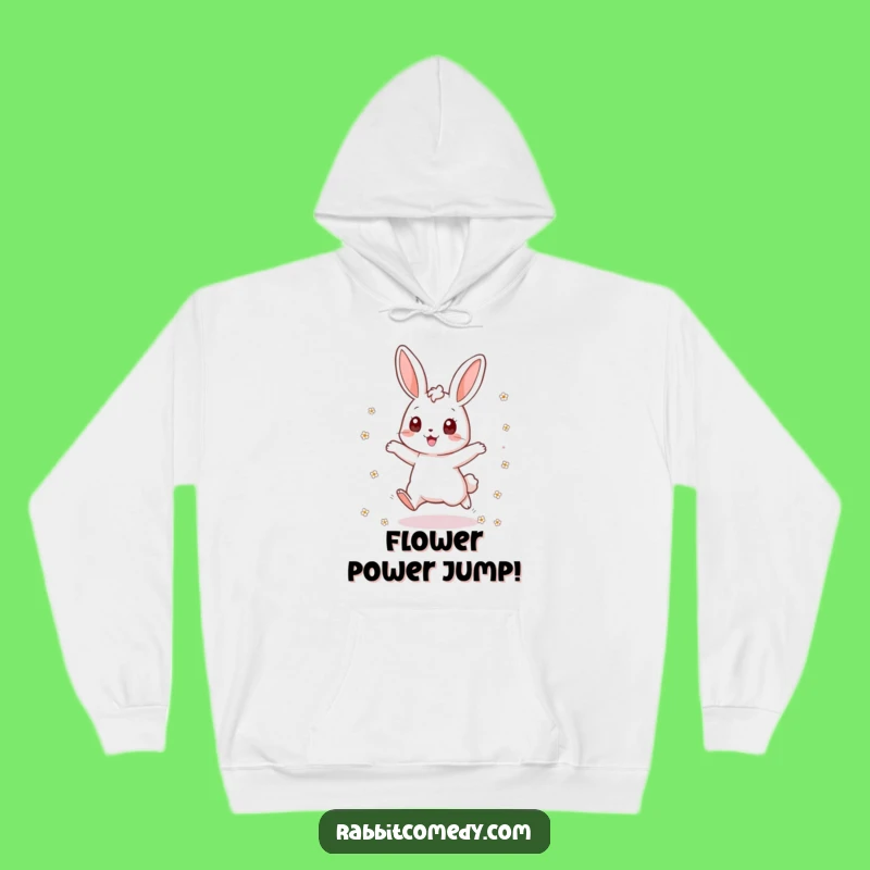Funny Rabbit Hoodie: Flower Jumper Cozy - Warm & Joyful Funny Gift!