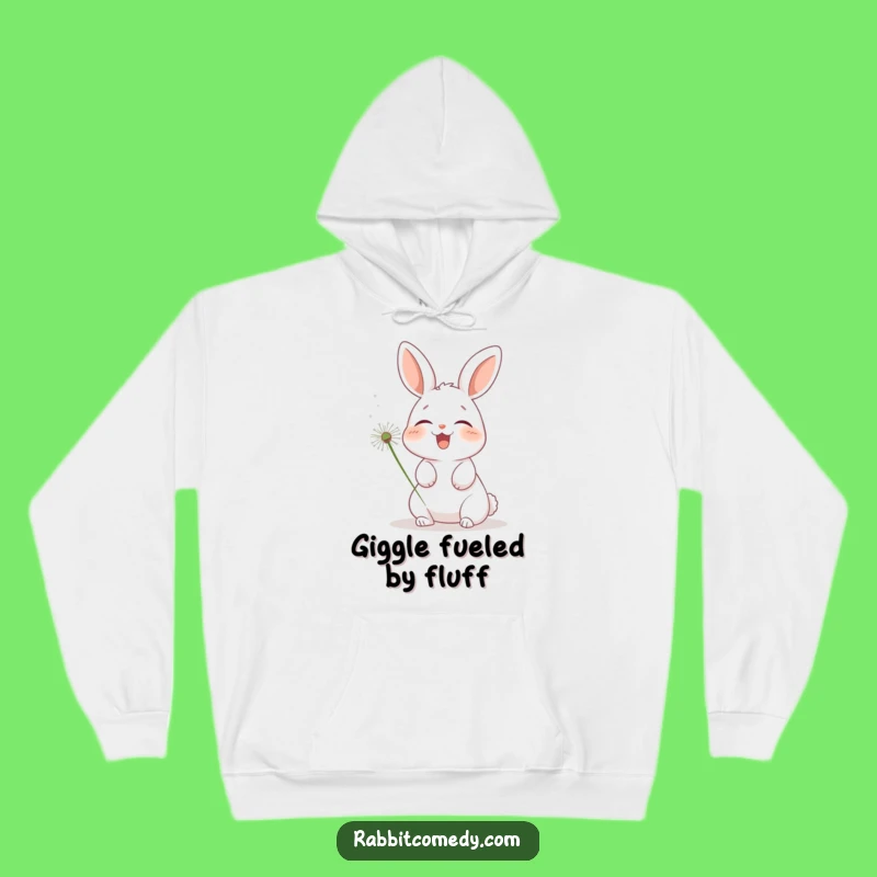 Cozy Funny Rabbit Hoodie: Warm & Hilarious Dandelion Tickle Sweatshirt Gift