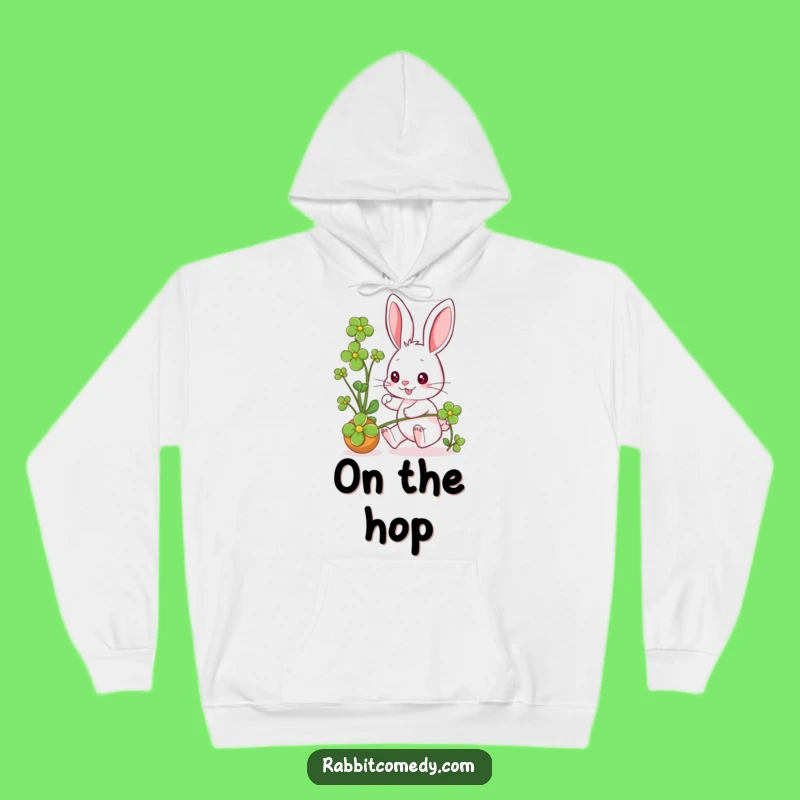 Funny Rabbit Clover Chase Hoodie: Cozy Up with a Laugh!