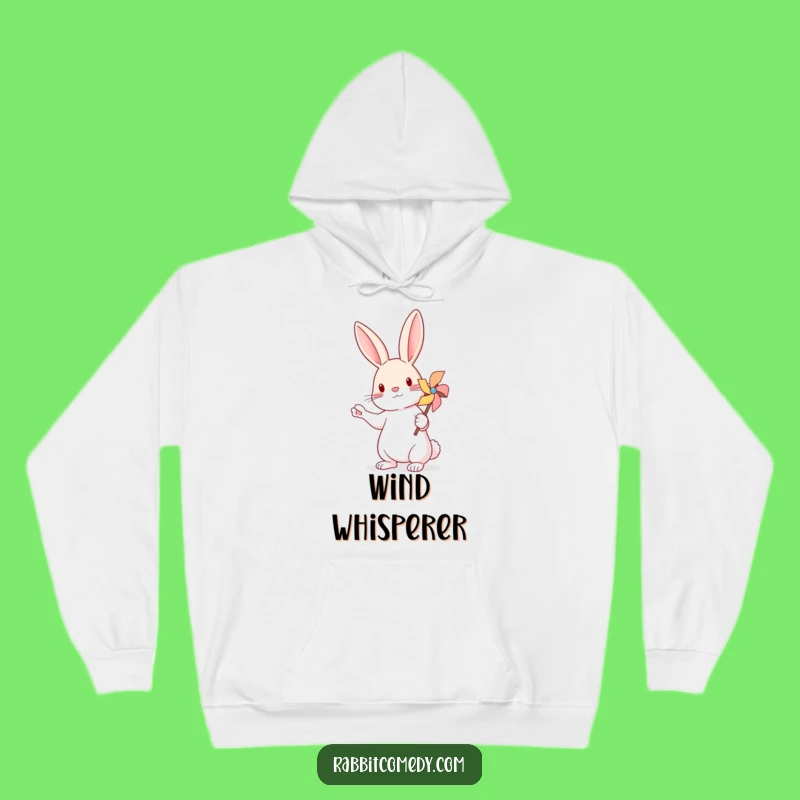 Funny Cozy Rabbit Pinwheel Hoodie - Warm & Whimsical Apparel Gift