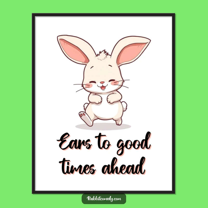 Bunny Trip Free Printable Wall Art - Funny Downloadable Decor
