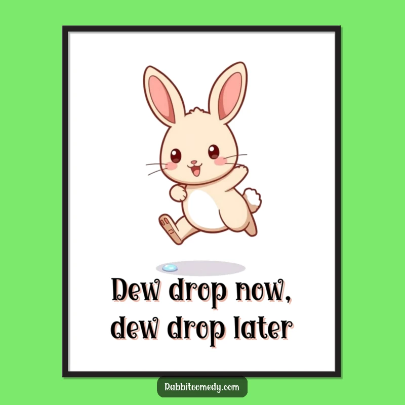 Free Printable Wall Art: Funny Rabbit Hop Decor, Humorous Downloadable Art for Your Space