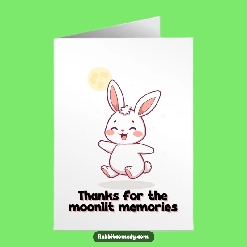 Spinning Rabbit Free Printable Thank You Card - Delightful Downloadable