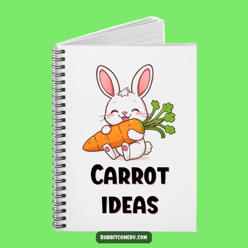 Funny Rabbit Carrot Notebook: Jot Down Ideas with a Smile, Fantastic Funny Gift