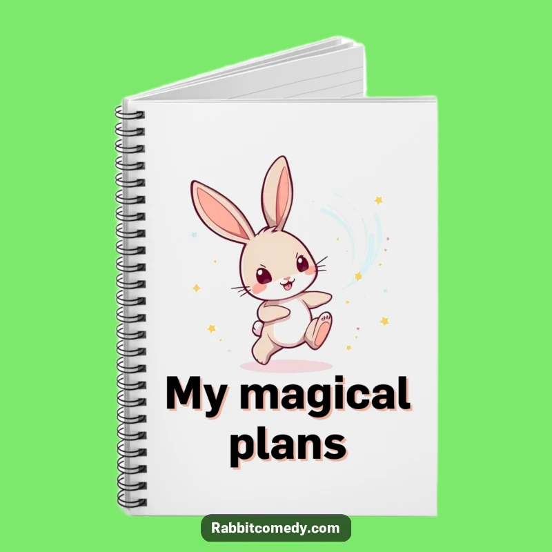 Funny Rabbit Magic Notes Notebook: Whimsical Journal Gift