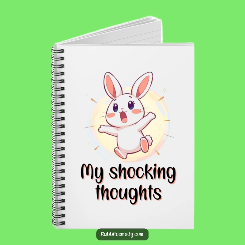 Funny Surprised Rabbit Bubble Notebook: Jot Down Ideas with Astonishment!