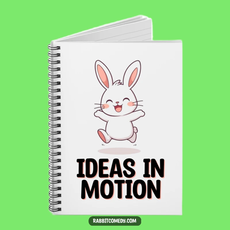 Funny Hopping Rabbit Notebook: Jot Down Ideas with This Joyful Hare's Pad