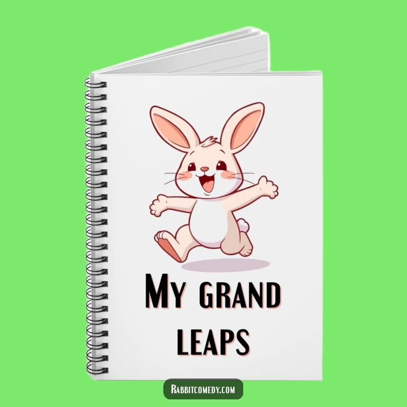 Funny Joyful Rabbit Hopping Notebook: Hilarious Journal for Energetic Ideas