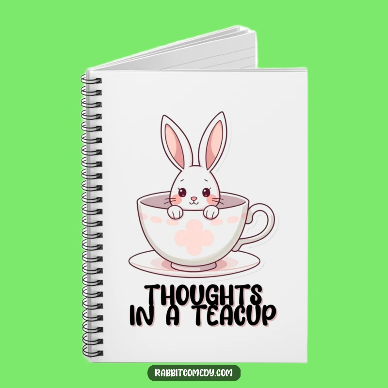 Funny Rabbit Notebook: Teacup Curiosity Ideas - Jot Down Fun & Funny Gift!