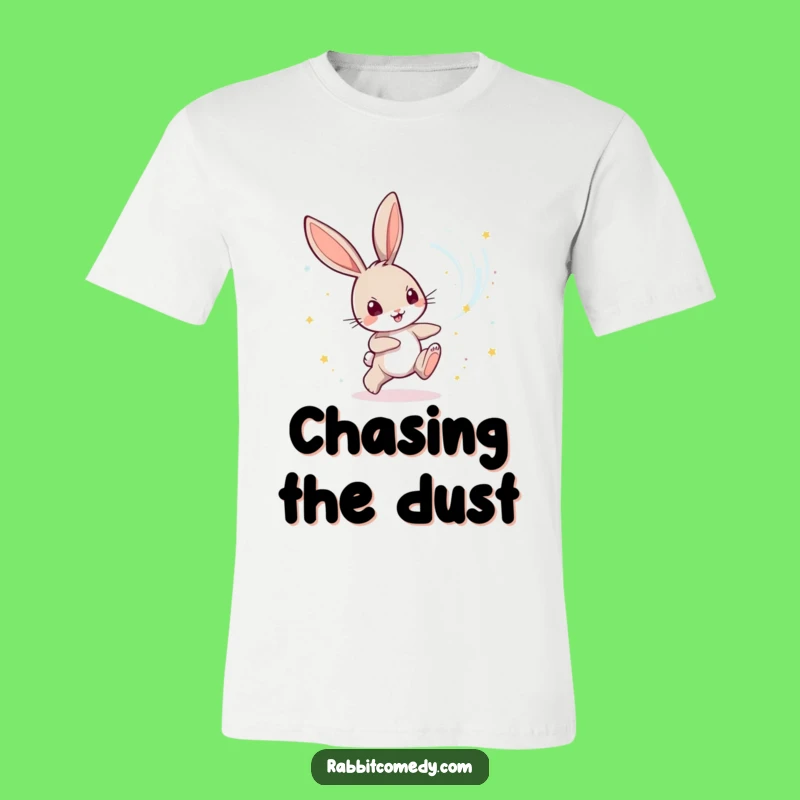 Funny Rabbit Magic Dust T-Shirt: Whimsical Fantasy Tee