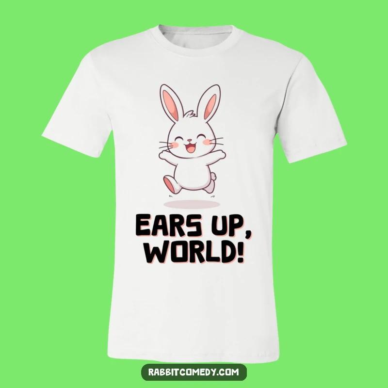 Funny Hopping Rabbit T-Shirt: Wear Your Joy with This Playful Hare's Tee