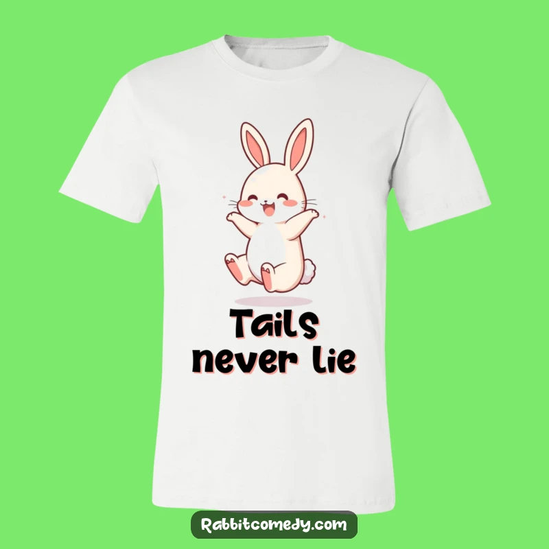 Funny Rabbit Somersault T-Shirt - Bouncing Tail Fun, Perfect Gift!