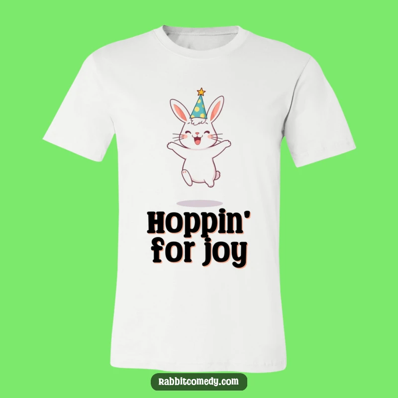 Funny Rabbit Party Hat T-Shirt: Jump for Joy Hilariously!